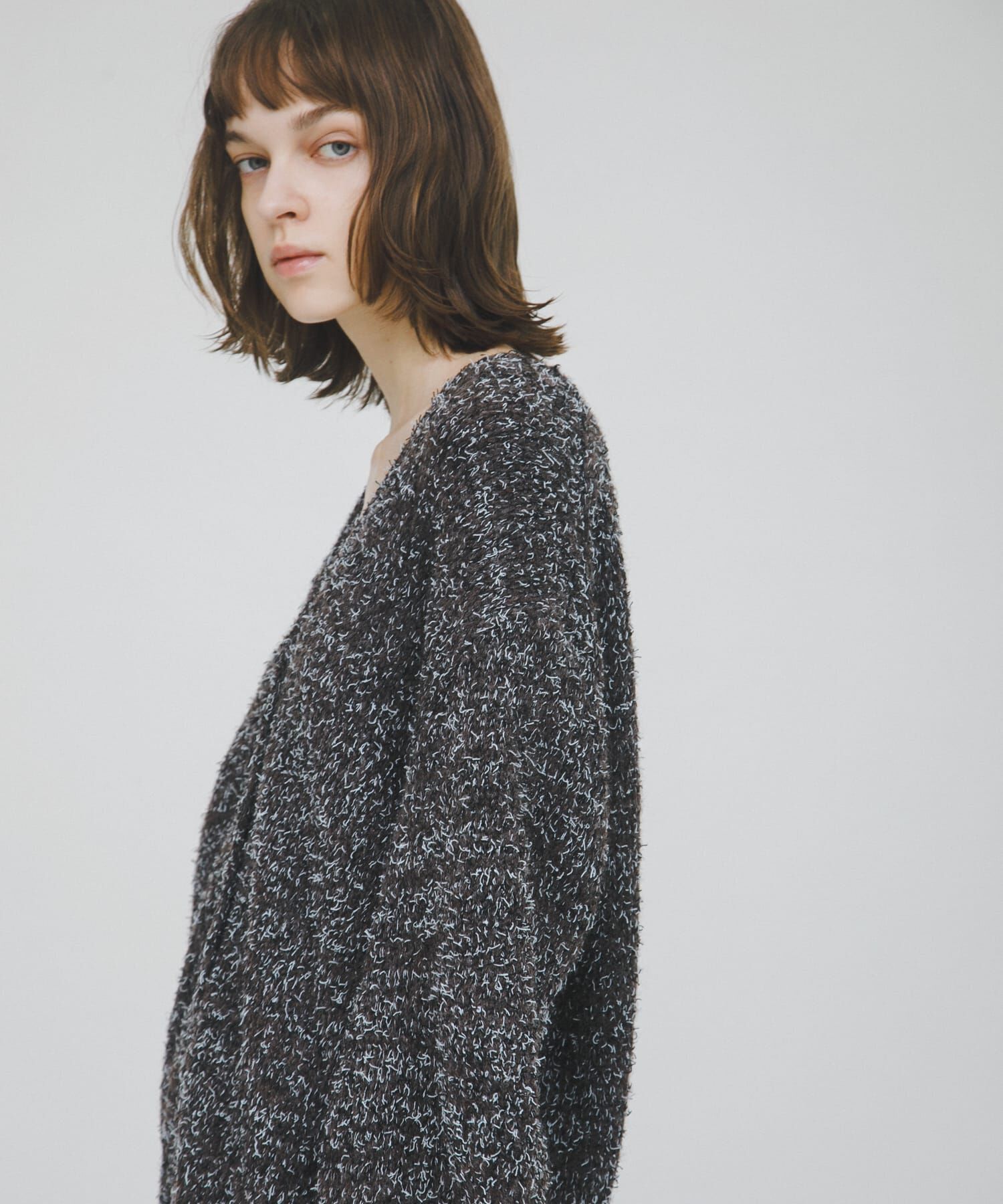 LAATO「mix loose cardigan」|カーディガン|