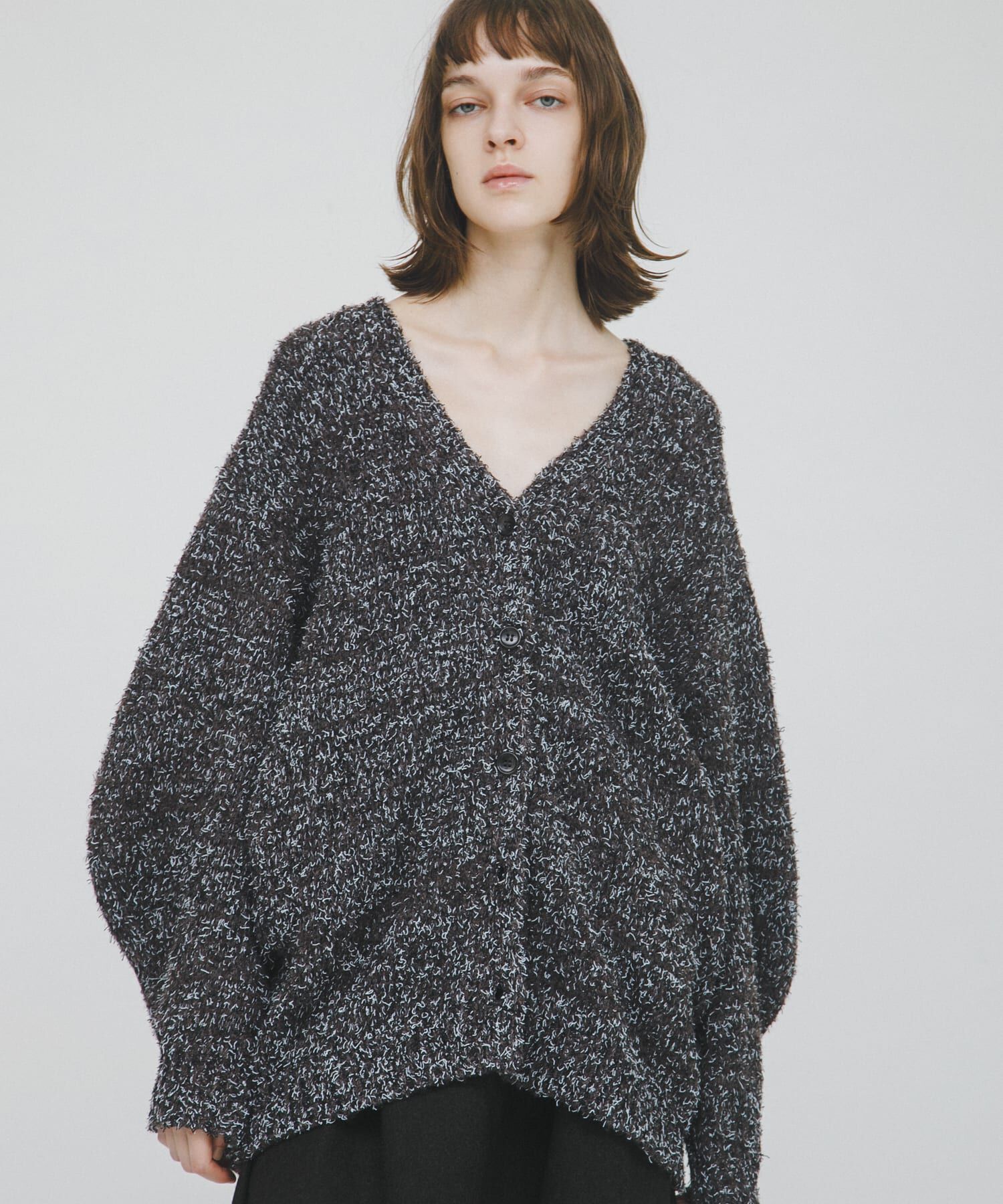 LAATO「mix loose cardigan」|カーディガン|