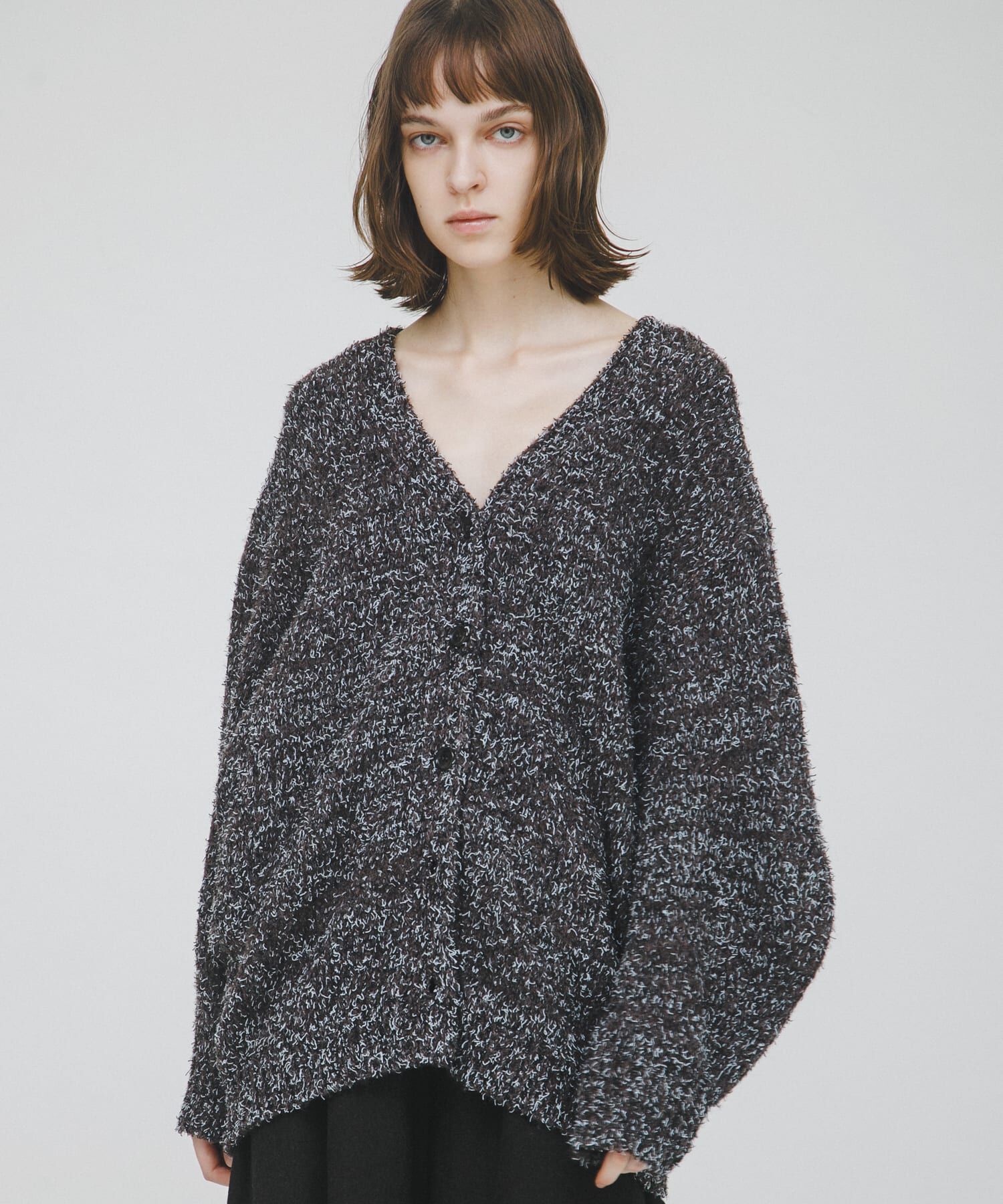 LAATO「mix loose cardigan」|カーディガン|