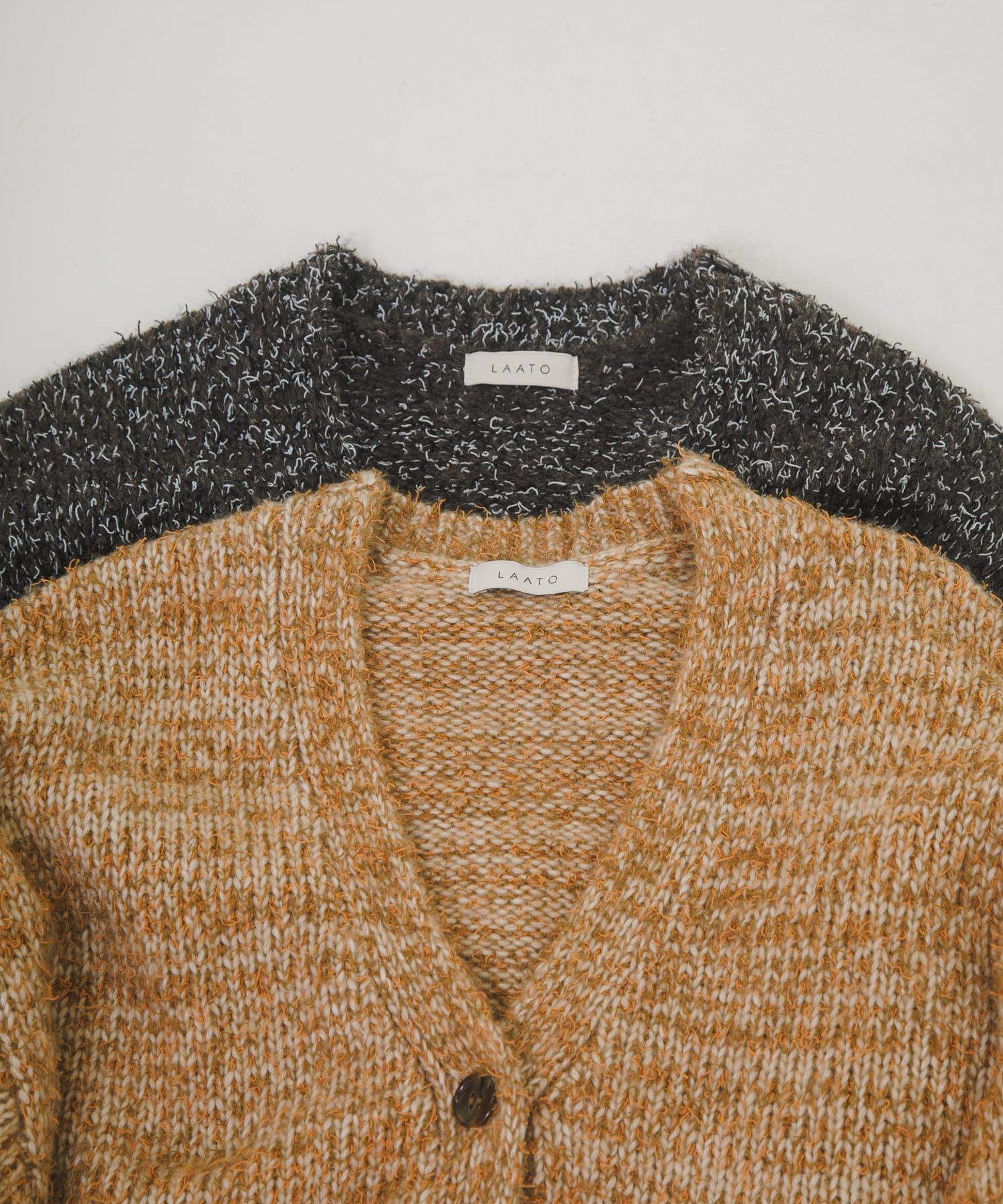 LAATO「mix loose cardigan」|カーディガン|