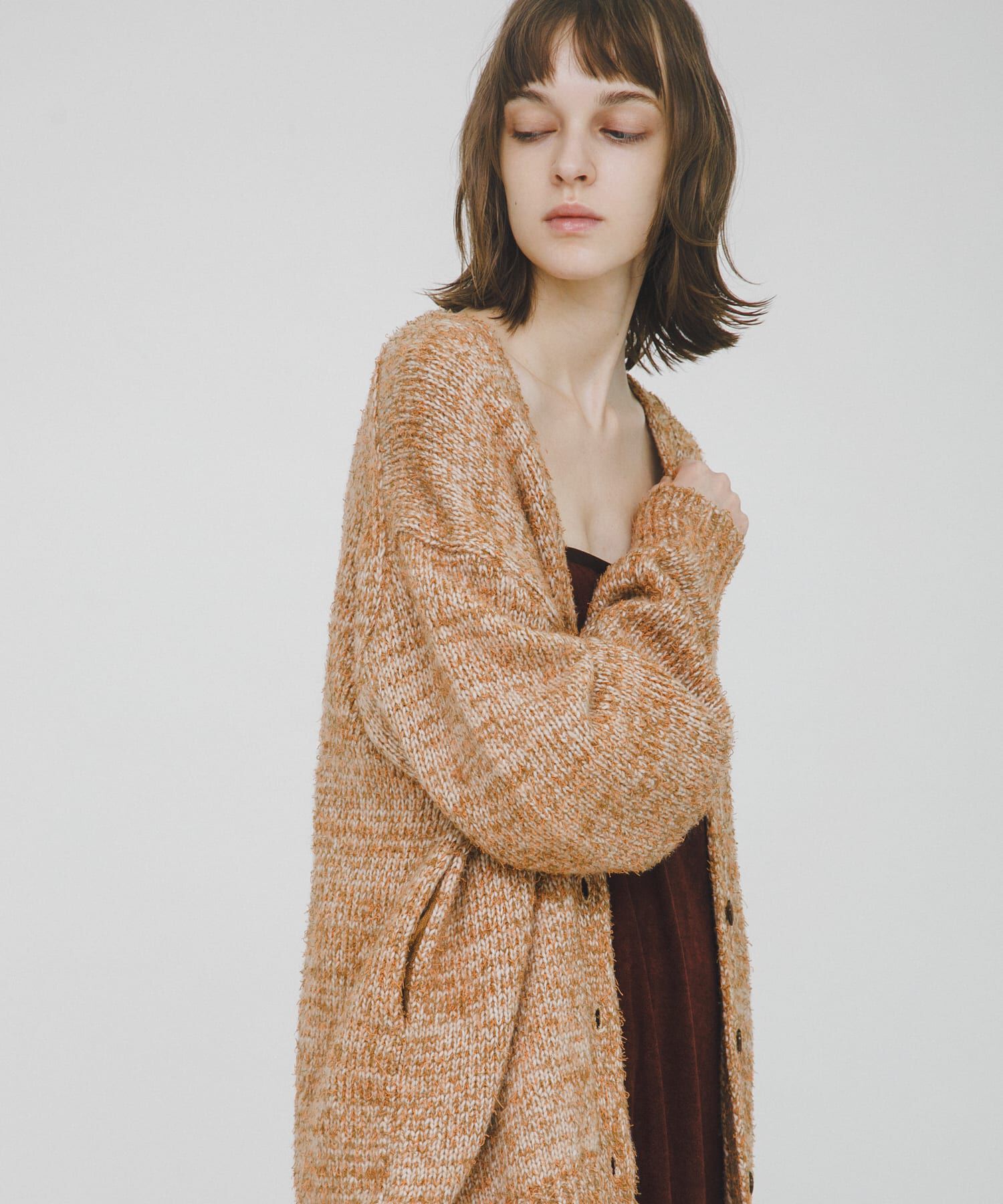 LAATO「mix loose cardigan」|カーディガン|