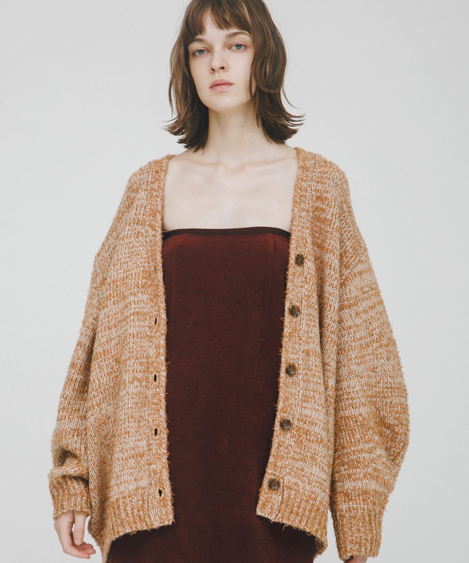 LAATO「mix loose cardigan」|カーディガン|