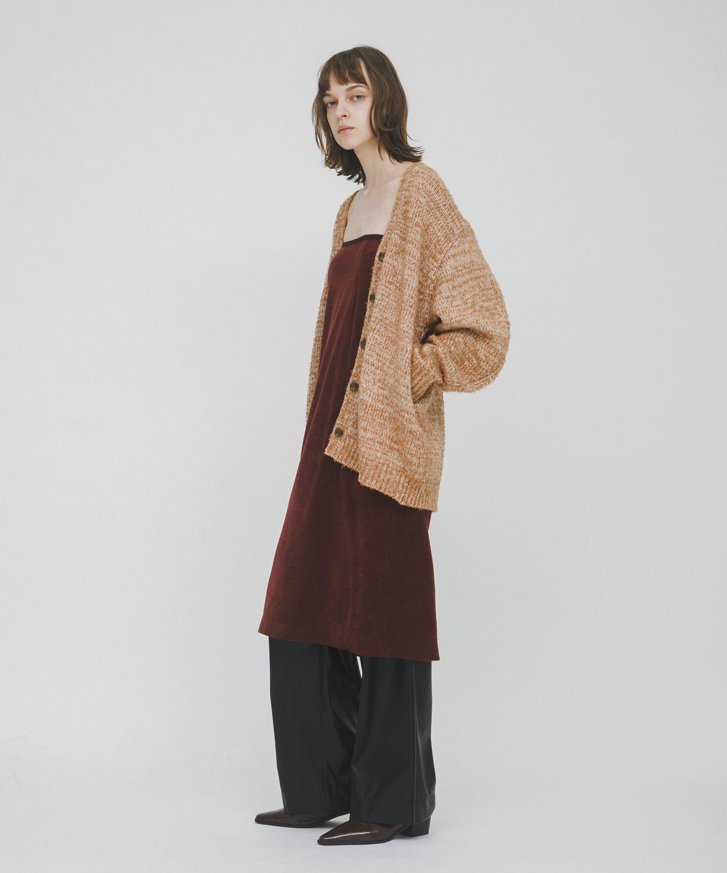 LAATO「mix loose cardigan」|カーディガン|