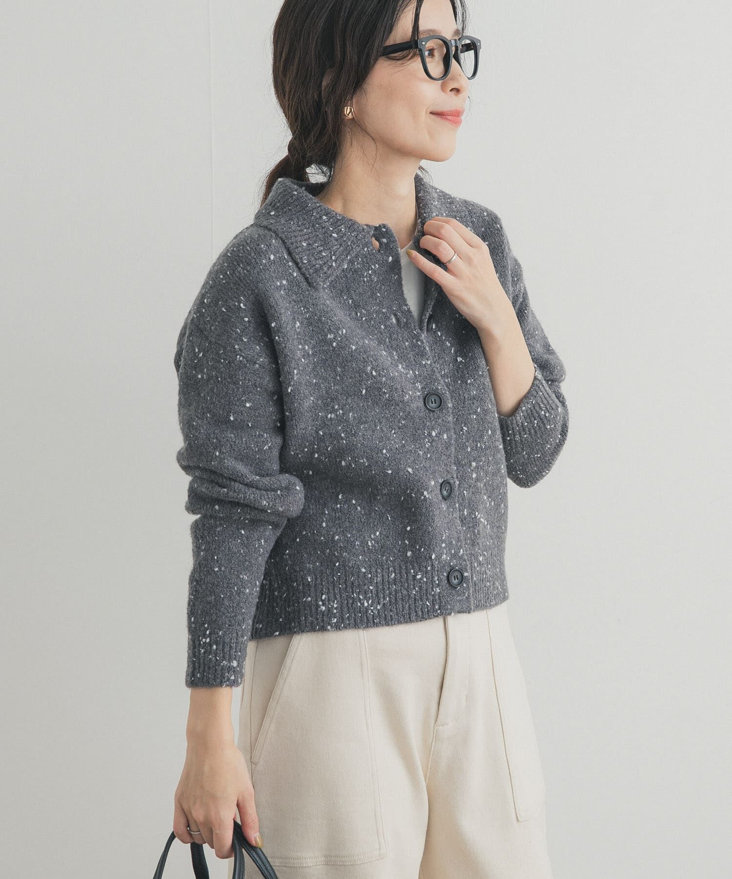 URBAN RESEARCH DOORS「ネップヤーンカーディガン」|カーディガン|