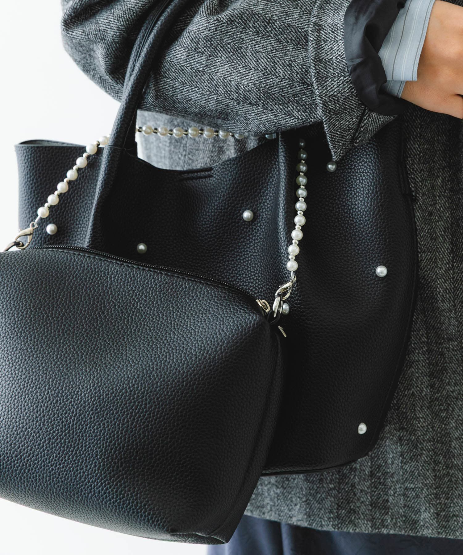 RODE SKO「インバッグ付パールバッグ」|ハンドバッグ|