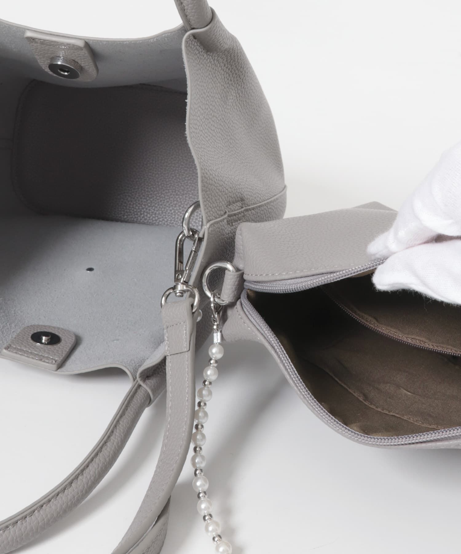 RODE SKO「インバッグ付パールバッグ」|ハンドバッグ|