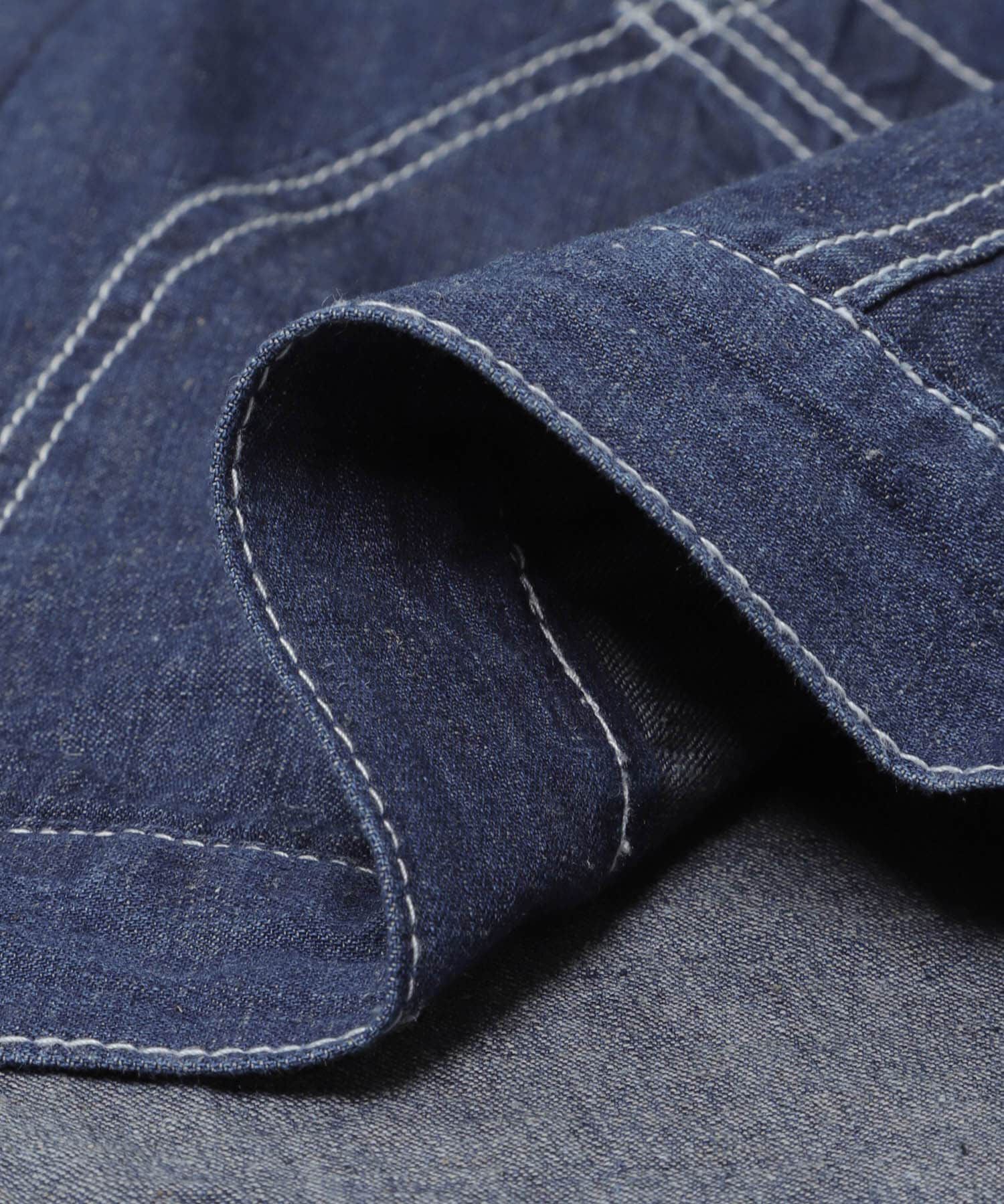 URBAN RESEARCH DOORS「FORK&SPOON　綿麻デニムジップブルゾン」|ブルゾン・スタジャン|