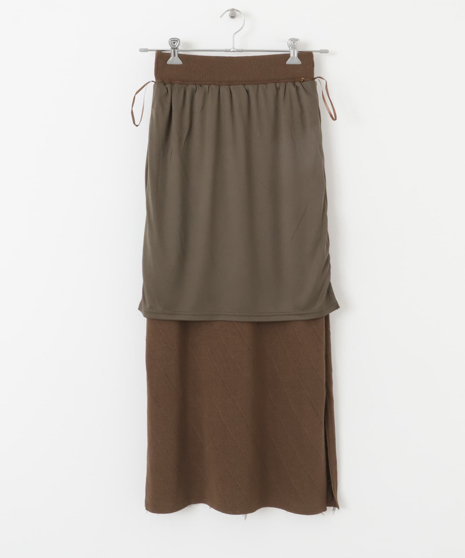 SENSE OF PLACE by URBAN RESEARCH「フリンジニットスカート」|スカート|