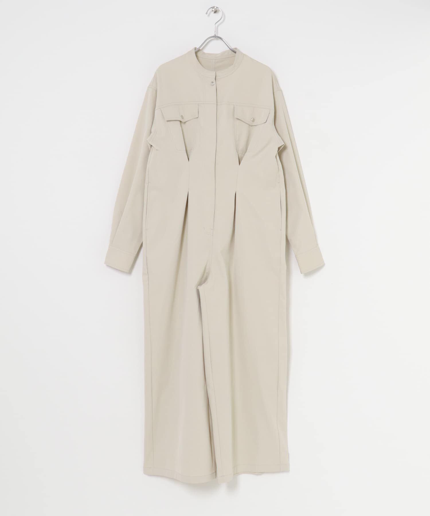 SENSE OF PLACE by URBAN RESEARCH「ノーカラーウエストタックジャンプスーツ」|ワンピース|