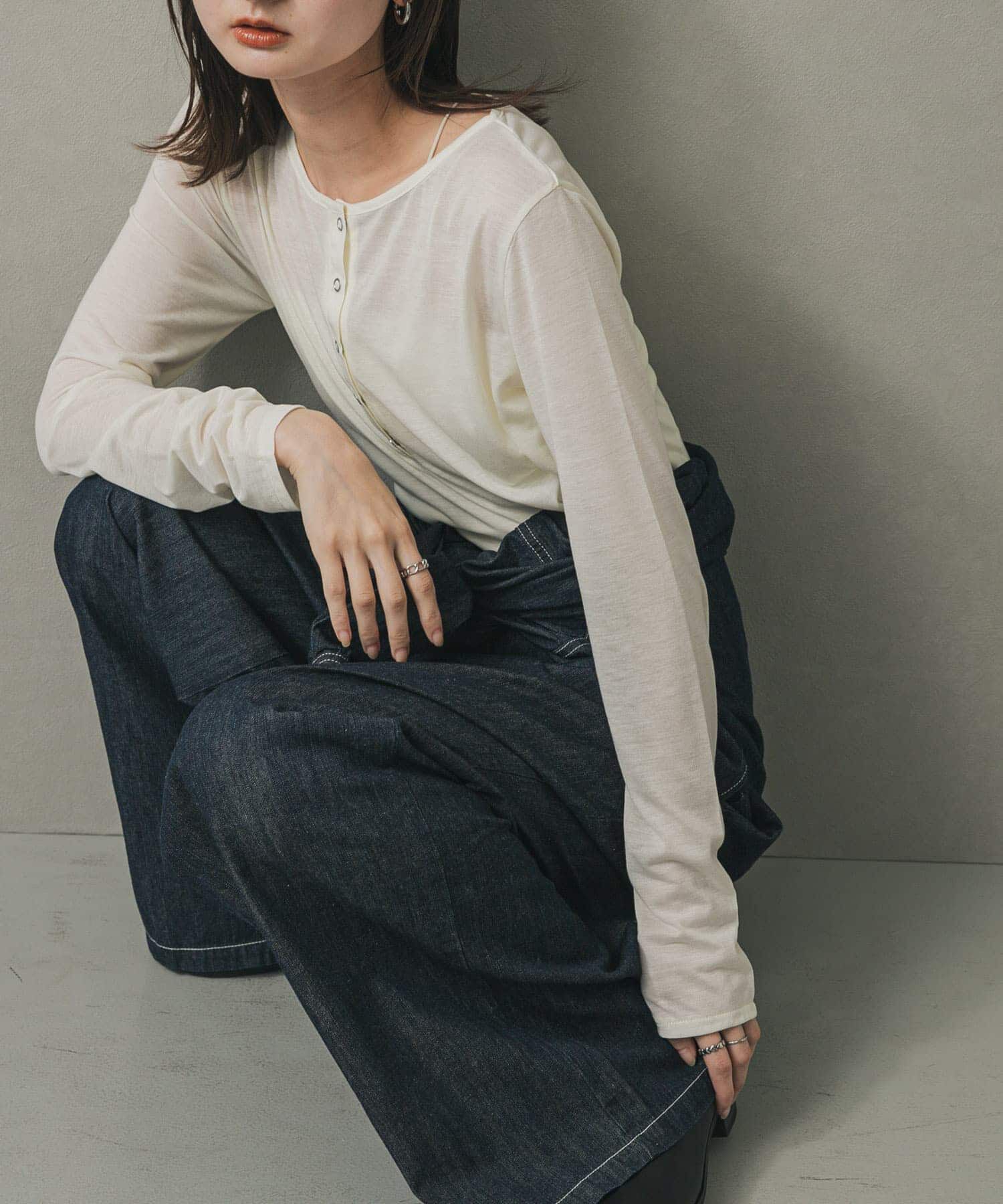 SENSE OF PLACE by URBAN RESEARCH「ノーカラーウエストタックジャンプスーツ」|ワンピース|