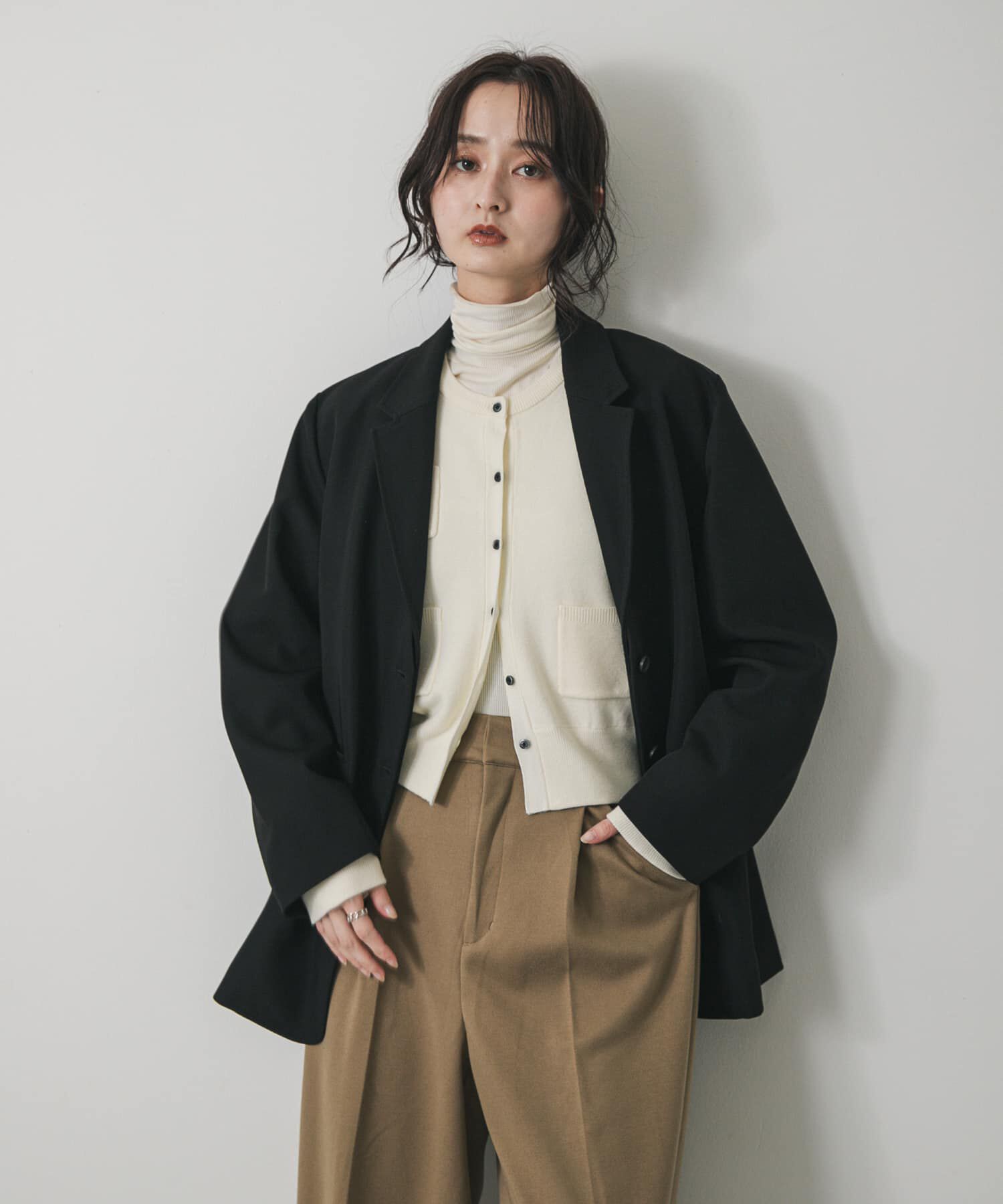 SENSE OF PLACE by URBAN RESEARCH「2WAYルーズジャケット」|その他|ブラック