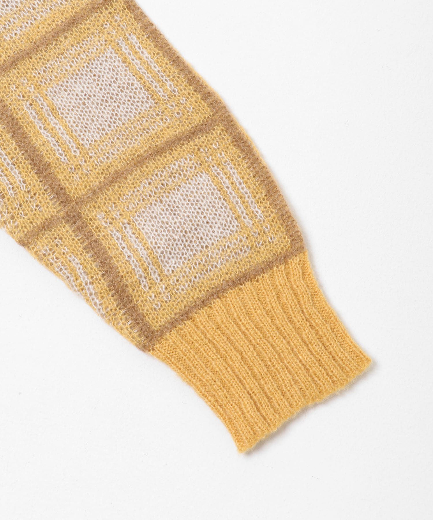 SENSE OF PLACE by URBAN RESEARCH「モヘアチェッククロップドカーディガン」|カーディガン|