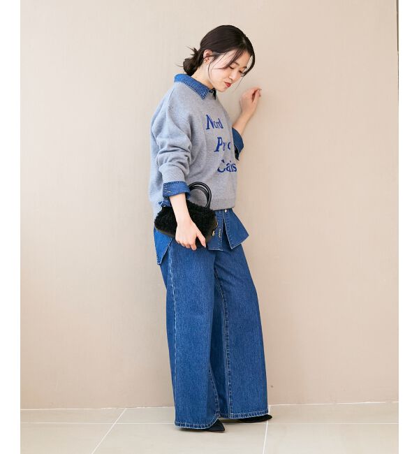  「デニムバギーパンツ」|デニム|