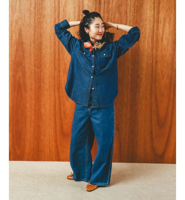  「デニムバギーパンツ」|デニム|