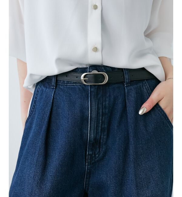  「《WEB限定アイテム》オーバルバックルベルト」|ベルト|