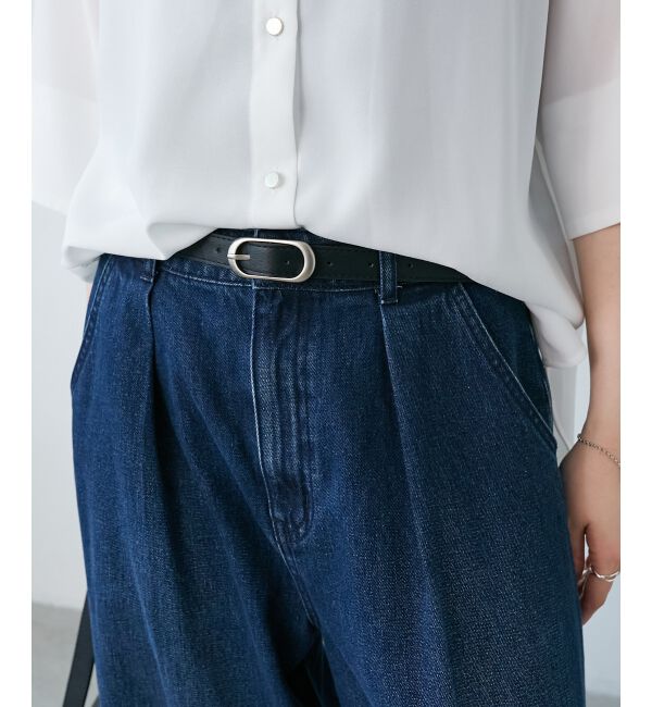  「《WEB限定アイテム》オーバルバックルベルト」|ベルト|