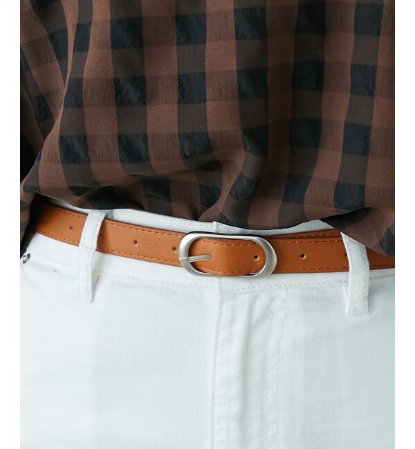  「《WEB限定アイテム》オーバルバックルベルト」|ベルト|