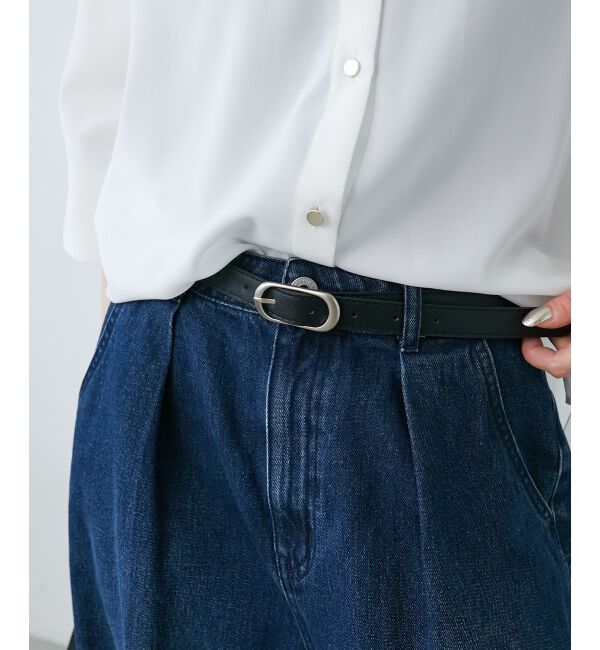  「《WEB限定アイテム》オーバルバックルベルト」|ベルト|