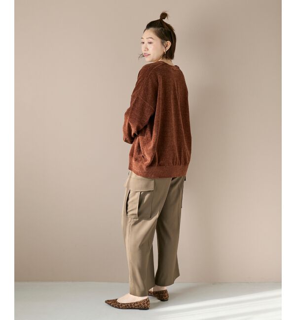  「モールヤーンVネックカーディガン」|カーディガン|