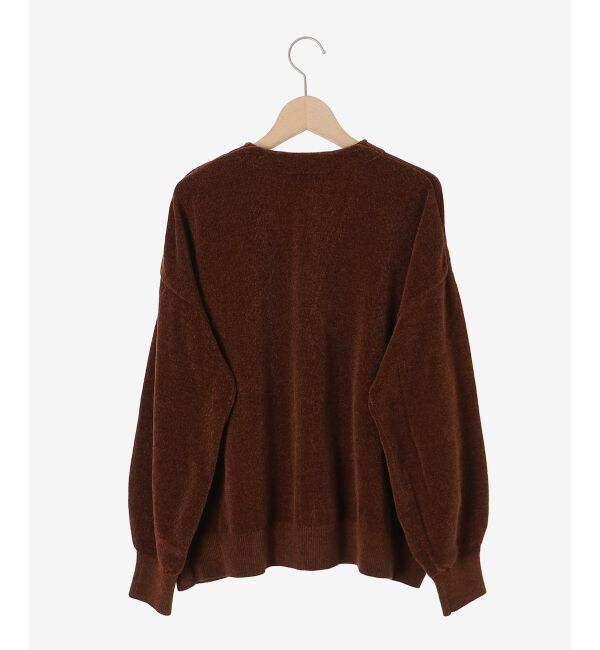  「モールヤーンVネックカーディガン」|カーディガン|