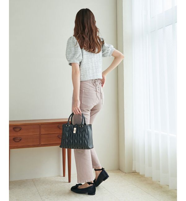 MAJESTICLEGON「カットツイードカーディガン」|カーディガン|