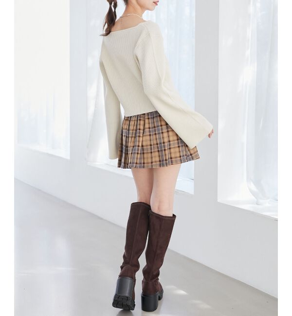 MAJESTICLEGON「リボンエンブロイダリーカーディガン」|カーディガン|