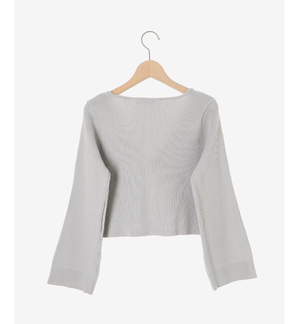 MAJESTICLEGON「リボンエンブロイダリーカーディガン」|カーディガン|