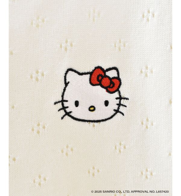  「ハローキティ リボンニットカーデ」|カーディガン|