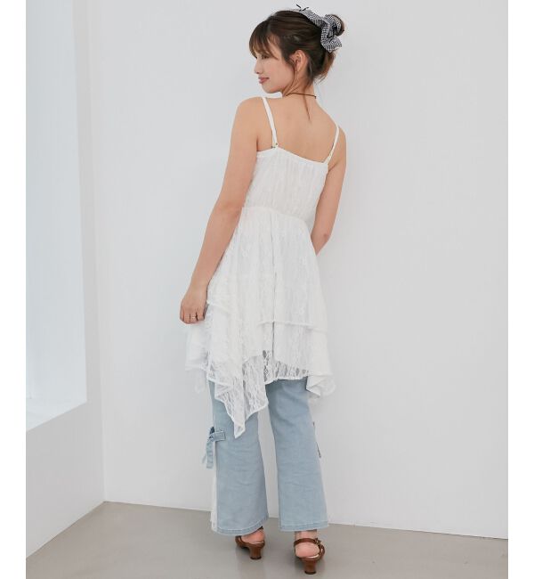  「イレヘムティアードミニキャミワンピ」|ワンピース|