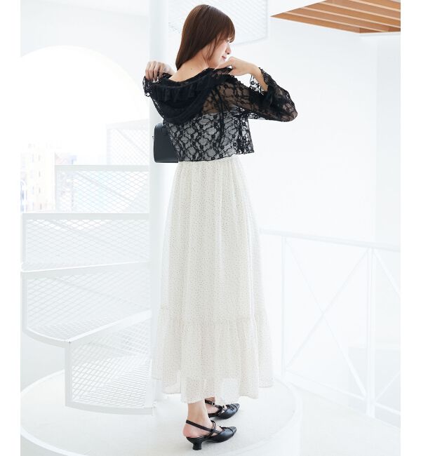  「フード付きフリルカーデ」|カーディガン|