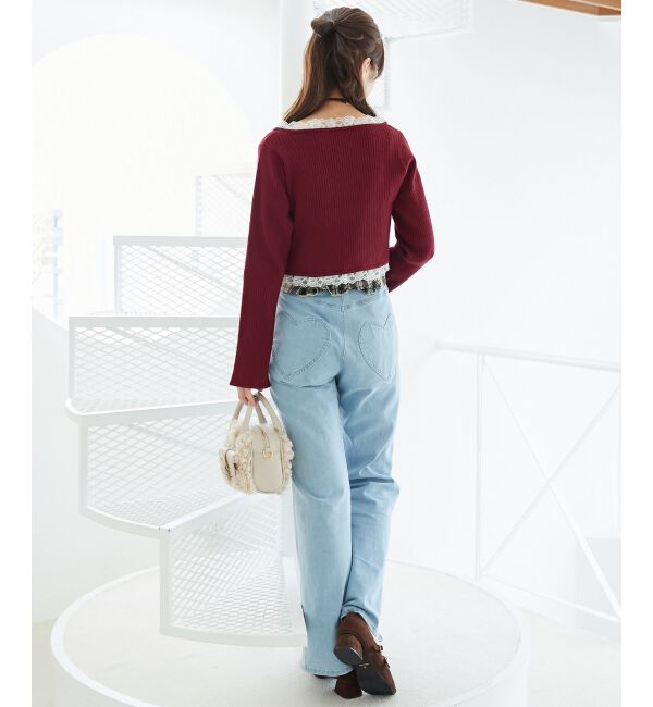  「レースフリルカーディガン」|カーディガン|