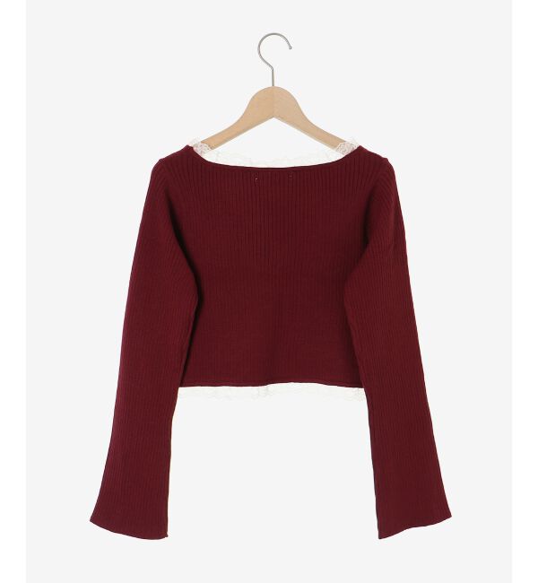  「レースフリルカーディガン」|カーディガン|