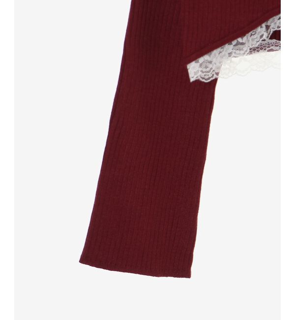  「レースフリルカーディガン」|カーディガン|