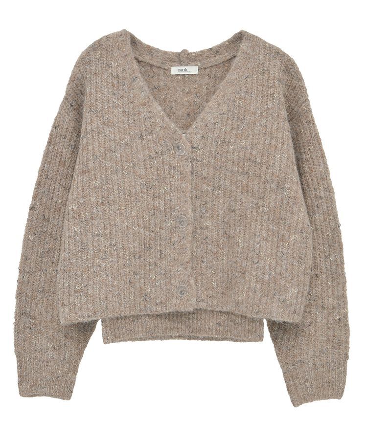 earth music&ecology「【WEB限定】SET2点ショートカーディガン＋リボンキャミソール」|カーディガン|