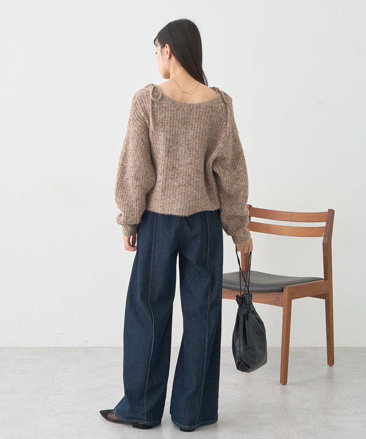 earth music&ecology「【WEB限定】SET2点ショートカーディガン＋リボンキャミソール」|カーディガン|