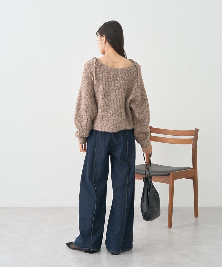 earth music&ecology「【WEB限定】SET2点ショートカーディガン＋リボンキャミソール」|カーディガン|