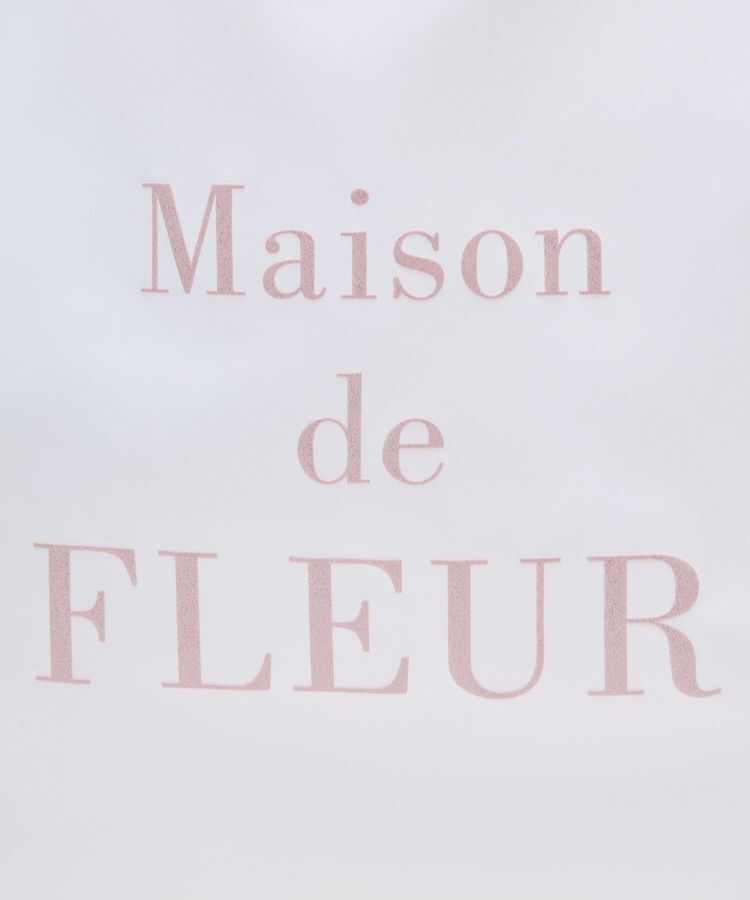 Maison de FLEUR「ブランドロゴ発泡プリントスクエアトート」|トートバッグ|