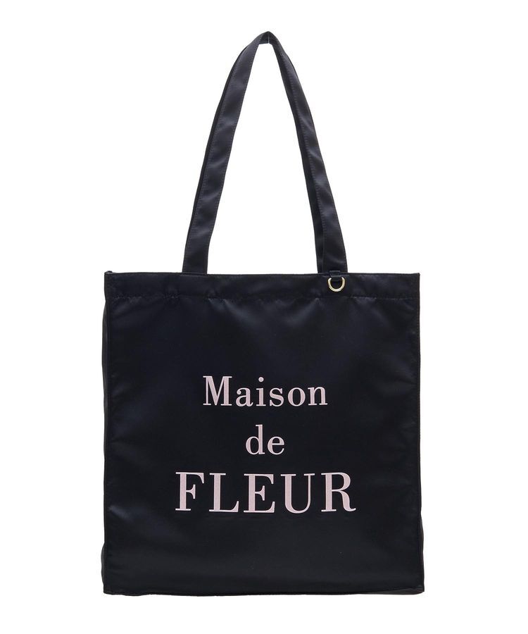 Maison de FLEUR「ブランドロゴ発泡プリントスクエアトート」|トートバッグ|