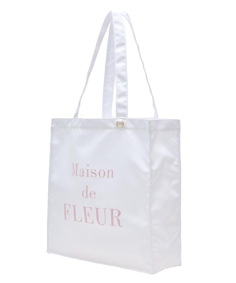Maison de FLEUR「ブランドロゴ発泡プリントスクエアトート」|トートバッグ|