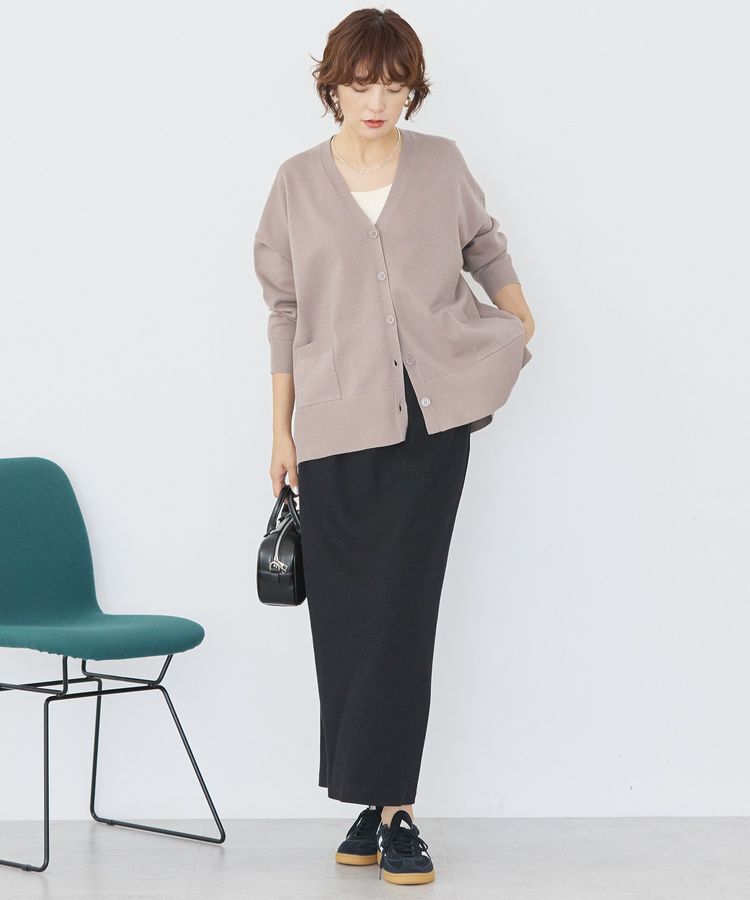 AMERICAN HOLIC「【WEB限定】バイパチVネックルーズカーディガン＜静電気軽減＞」|カーディガン|