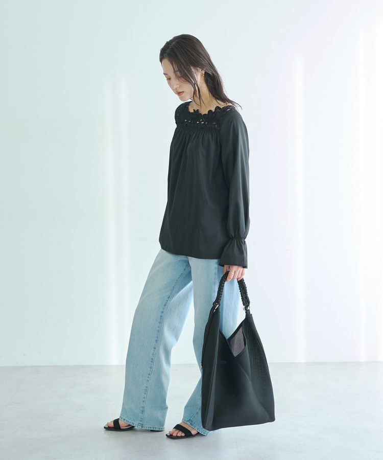 YECCA VECCA「【LE VERNIS】パラコードハンドルメッシュバッグ」|トートバッグ|