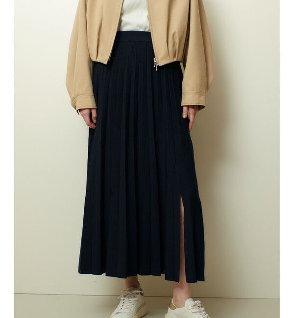 allureville「ソウバリシアーコンビプリーツスカート」|スカート|