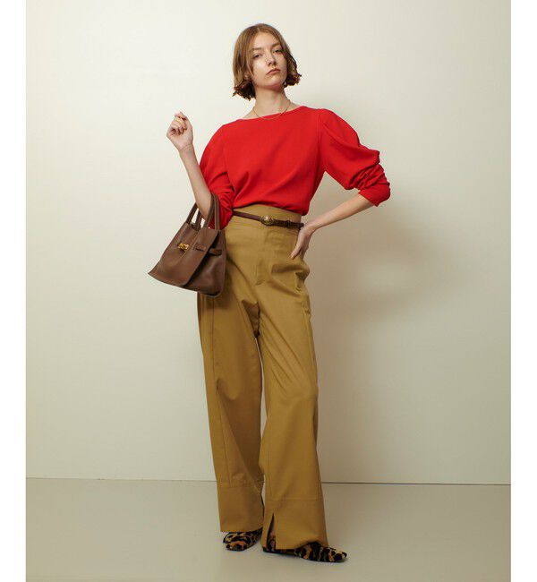 allureville「ソウバリドレープスリーブプルオーバー」|ニット・セーター|