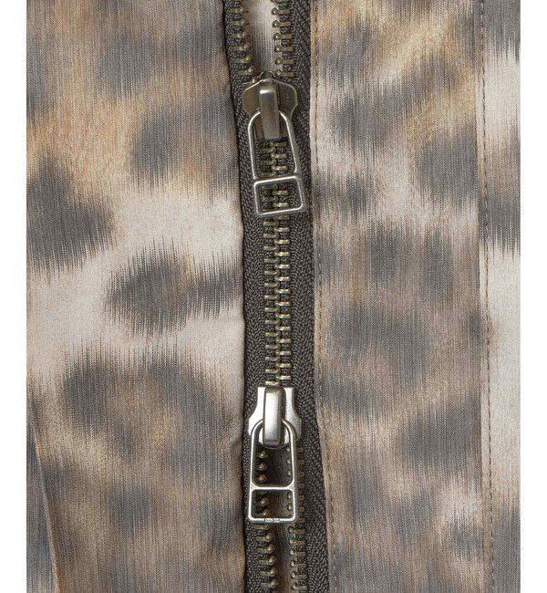 allureville「レオパプリントスタンドカラーブルゾン」|ブルゾン・スタジャン|