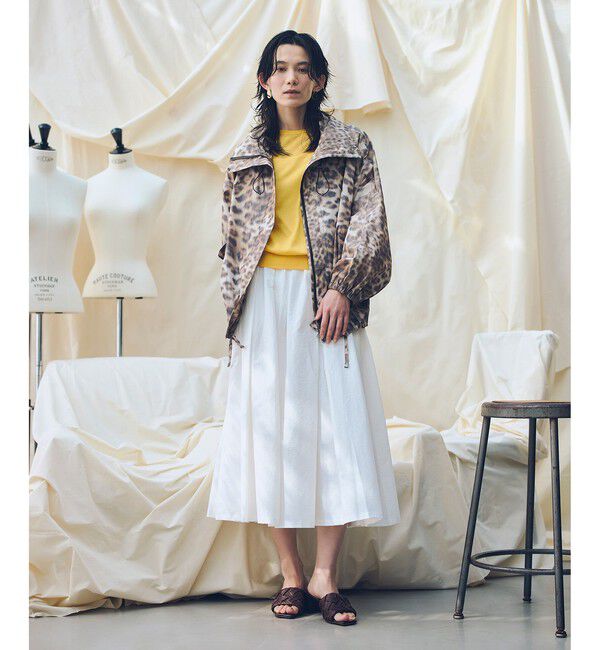 allureville「レオパプリントスタンドカラーブルゾン」|ブルゾン・スタジャン|