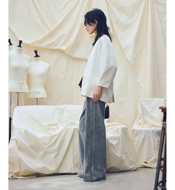 allureville「デニムバギーパンツ」|デニム|