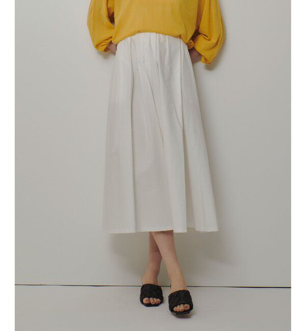 allureville「タイプライターイレギュラータックスカート」|スカート|