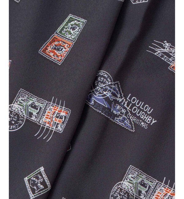 LOULOU WILLOUGHBY「【LOULOU WILLOUGHBY】レタープリントシャツブラウス」|シャツ・ブラウス|