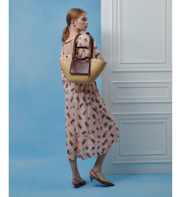 LOULOU WILLOUGHBY「【LOULOU WILLOUGHBY】レタープリントワンピース」|ワンピース|