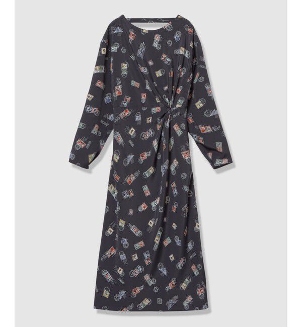 LOULOU WILLOUGHBY「【LOULOU WILLOUGHBY】レタープリントワンピース」|ワンピース|